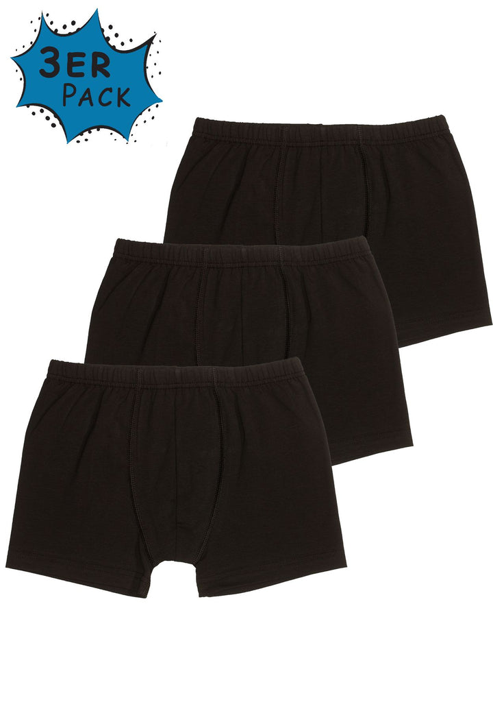 Jungen Short, 3er Pack, Baumwolle/ Elasthan