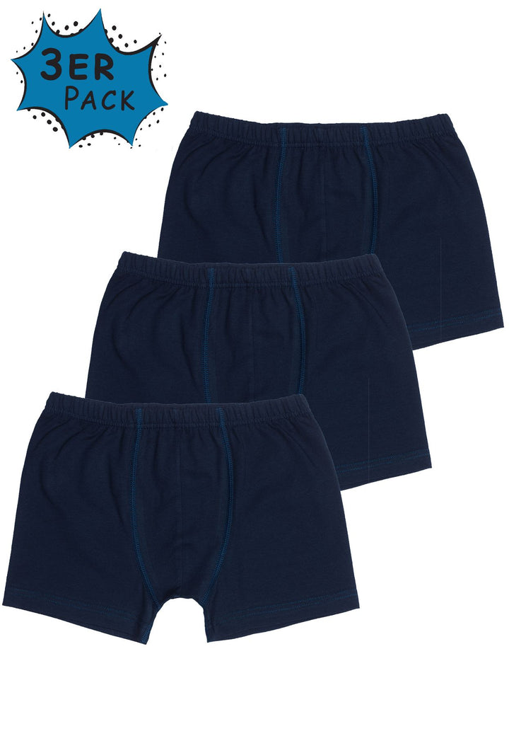 Jungen Short, 3er Pack, Baumwolle/ Elasthan