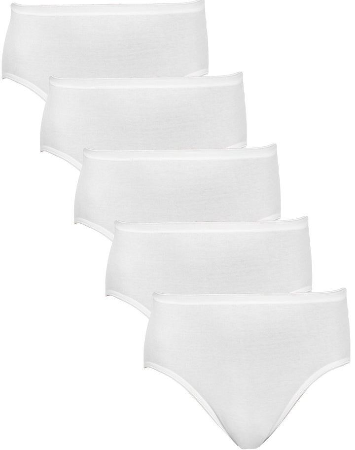 Damen Midi Slip, 5er Pack, Bio Baumwolle, GOTS zertifiziert