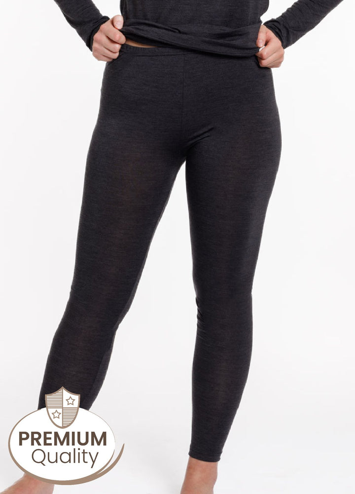 Edle Damen Leggings, Wolle/ Seide/Elasthan Mischung