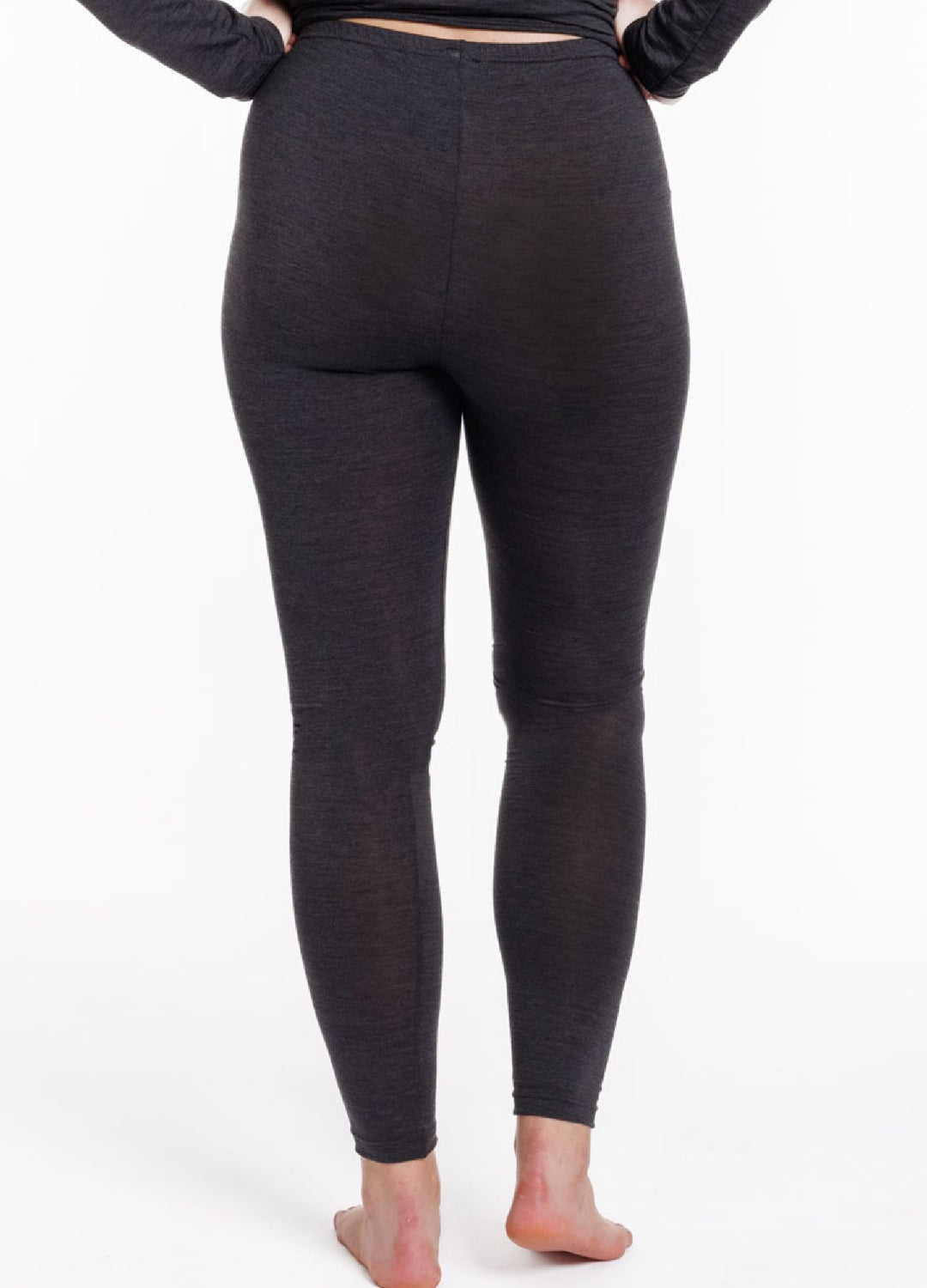 Edle Damen Leggings, Wolle/ Seide/Elasthan Mischung