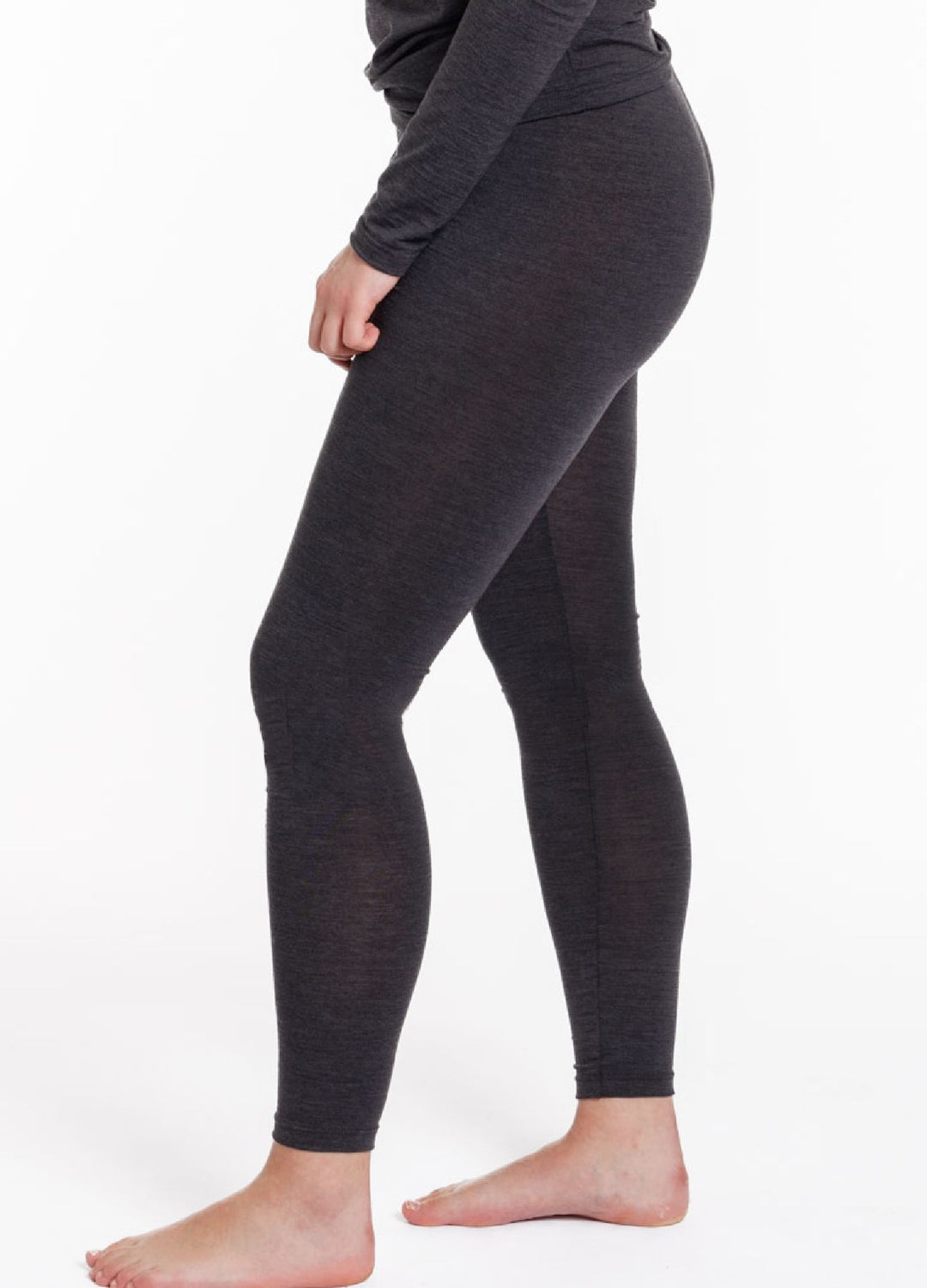 Edle Damen Leggings, Wolle/ Seide/Elasthan Mischung