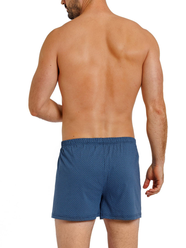 Herren Jersey Boxer, mit Knopfleiste, 2er Pack, Single-Jersey, Baumwolle kbA