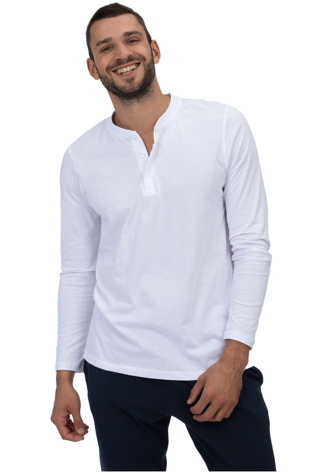 Herren Shirt, Langarm, Knopfleiste, Bio Baumwolle, GOTS zertifiziert