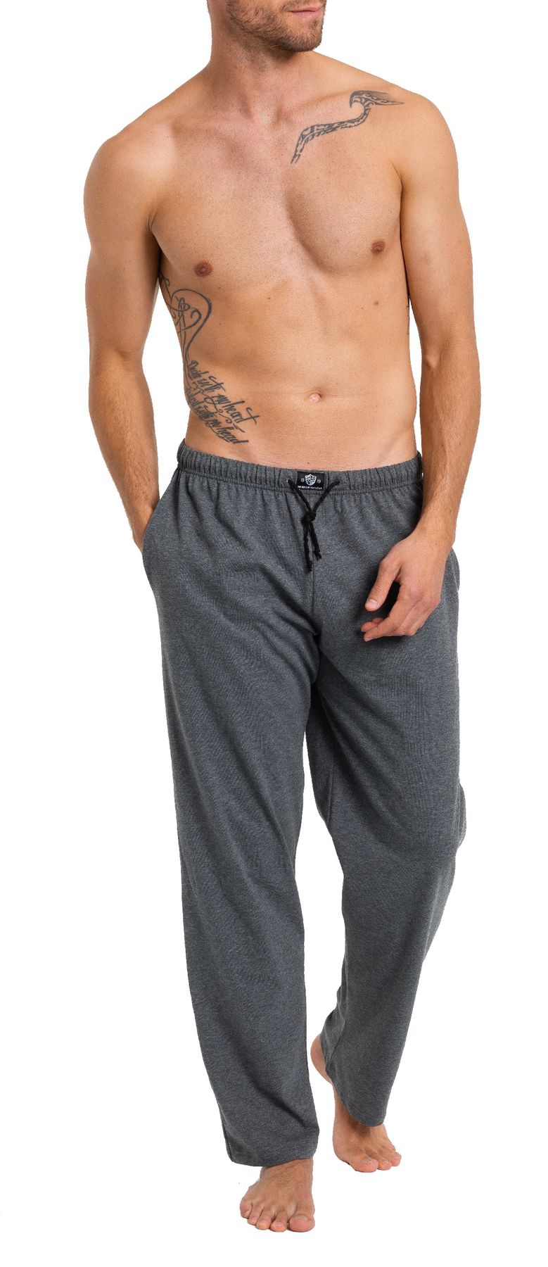 Herren Pyjamahose mit Seitentaschen, Bio Baumwolle, GOTS zertifiziert