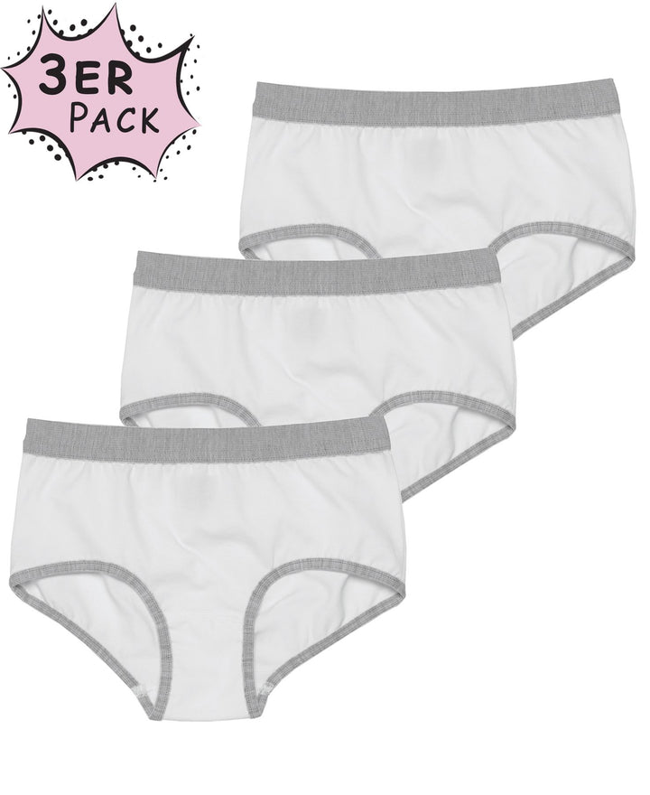 Mädchen Panty, 3er Pack, Baumwolle/ Elasthan