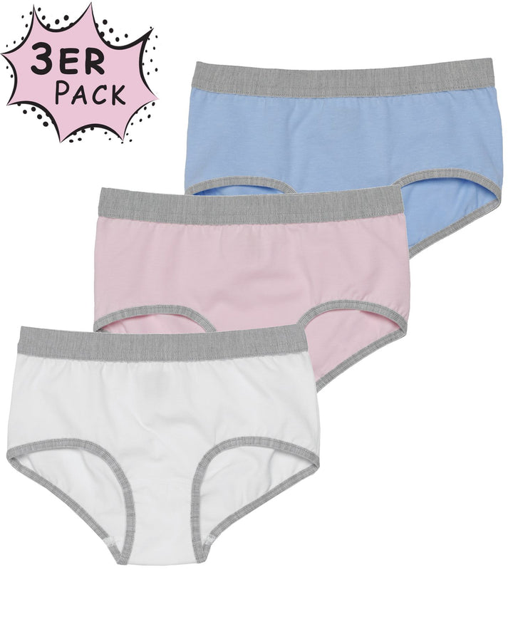 Mädchen Panty, 3er Pack, Baumwolle/ Elasthan