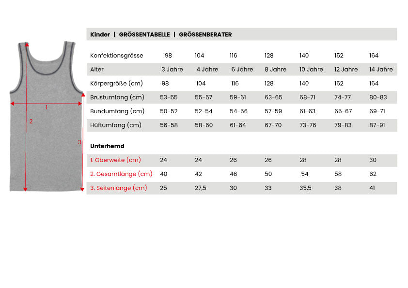 Jungen Unterhemd, 3er Pack, Baumwolle