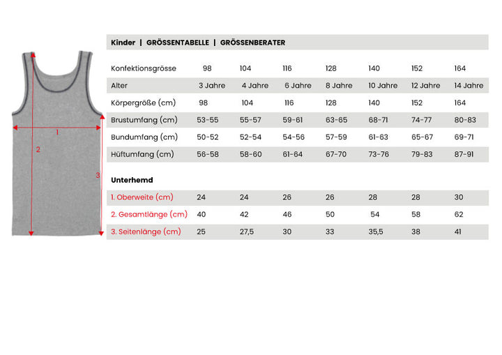 Jungen Unterhemd, 3er Pack, Baumwolle